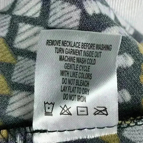 Tacera dress size L geometric Chevron 3/4 sleeve - Picture 9 of 10